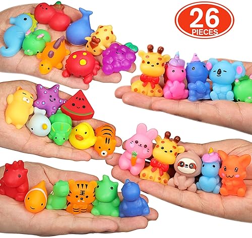Nobasco 26-Pack Kawaii Cat Squishies - Slow Rising Mochi Animals - Stress Reliever Toy Set