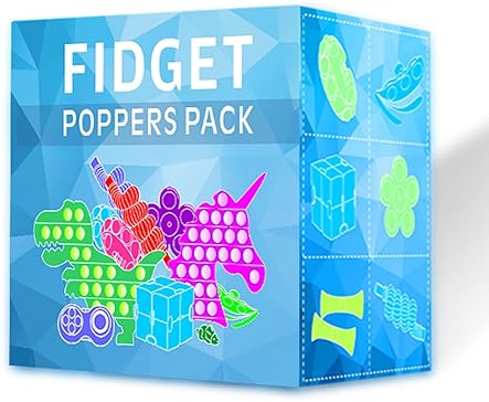 MOZACI Fidget Toys 120 Pack - Stocking Stuffers for Kids, Adults, Stress Relief, Autism, ADHD - Classroom Prizes