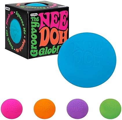 Schylling NeeDoh Sensory Fidget Toy - Assorted Colors - Ages 3 to Adult - 1 Count