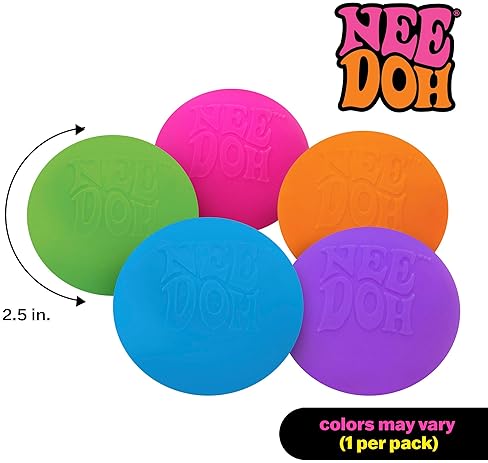 Schylling NeeDoh Sensory Fidget Toy - Assorted Colors - Ages 3 to Adult - 1 Count