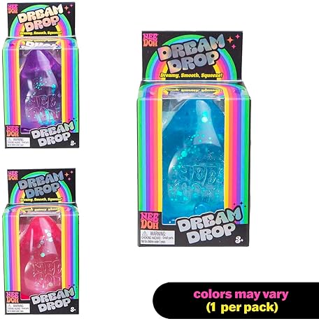 Schylling Sensory Squeeze Toy - Schylling NeeDoh Dream Drop - 3" Tall - Color May Vary