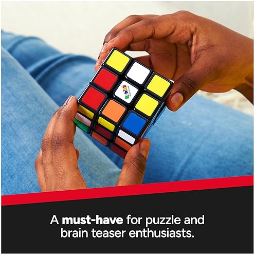 Rubik's Cube 3x3 Brain Teaser Puzzle Toy for Ages 8+ - Color-Matching Fidget & Sensory Game