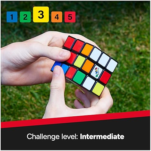 Rubik's Cube 3x3 Brain Teaser Puzzle Toy for Ages 8+ - Color-Matching Fidget & Sensory Game