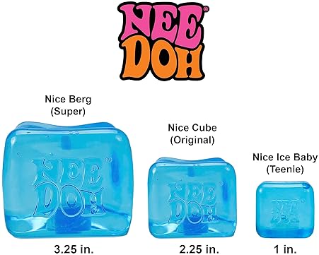 Schylling NeeDoh Sensory Squeeze Toy - Super Solid Squish - 1.25" Wide - Color May Varies - Pack of 1