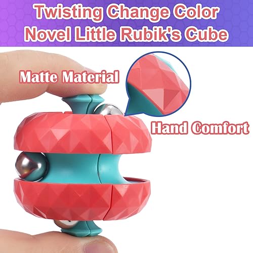 ONCOFAN Orbit Ball Fidget Toy - Beads Track Infinity Cube Stress Relief - Sensory Toy for Autistic ADHD - Kids & Adults'