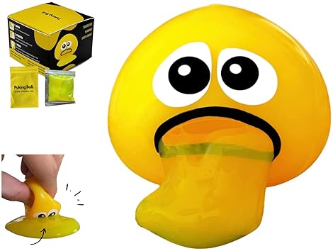 Puking Ball Non-Toxic Fidget Toy for Stress Relief - Fun Sensory Slime for Kids and Adults