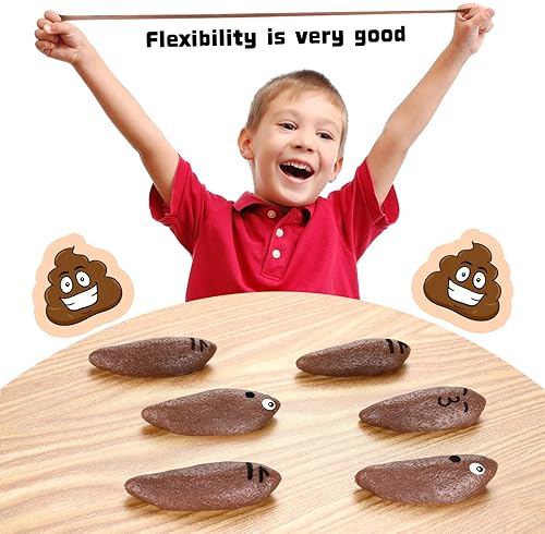 KXCOFTXI 20-Piece Finger Slingshot Toy Poop Set for Halloween and School Parties