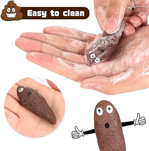 KXCOFTXI 20-Piece Finger Slingshot Toy Poop Set for Halloween and School Parties
