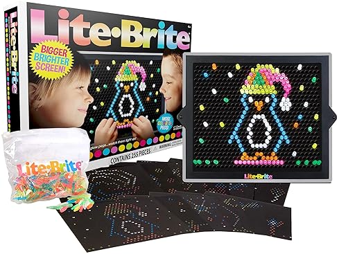 Lite Brite Ultimate Retro Toy Set | Seasonal Templates, Peg Pouch | Amazon Exclusive | Creative Activity Toy | STEM Education | Ages 4+