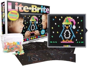 Lite Brite Ultimate Retro Toy Set | Seasonal Templates, Peg Pouch | Amazon Exclusive | Creative Activity Toy | STEM Education | Ages 4+