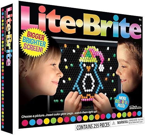 Lite Brite Ultimate Retro Toy Set | Seasonal Templates, Peg Pouch | Amazon Exclusive | Creative Activity Toy | STEM Education | Ages 4+