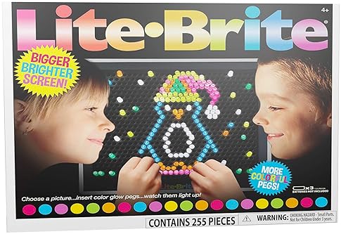 Lite Brite Ultimate Retro Toy Set | Seasonal Templates, Peg Pouch | Amazon Exclusive | Creative Activity Toy | STEM Education | Ages 4+