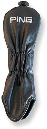 Ping Black Leather PING G430 Fairway Wood Headcover with Adjustable Number TAG