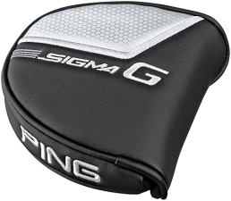 Ping Black/Silver Ping Sigma G Mallet Putter Headcover for Golf Clubs