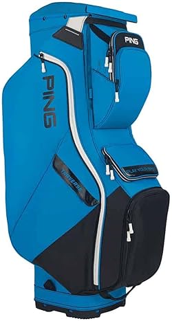 Ping 2022 PING Traverse Cart Bag - Royal/Black/White, 14-Way Top for Golfers