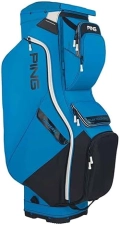 Ping 2022 PING Traverse Cart Bag - Royal/Black/White, 14-Way Top for Golfers