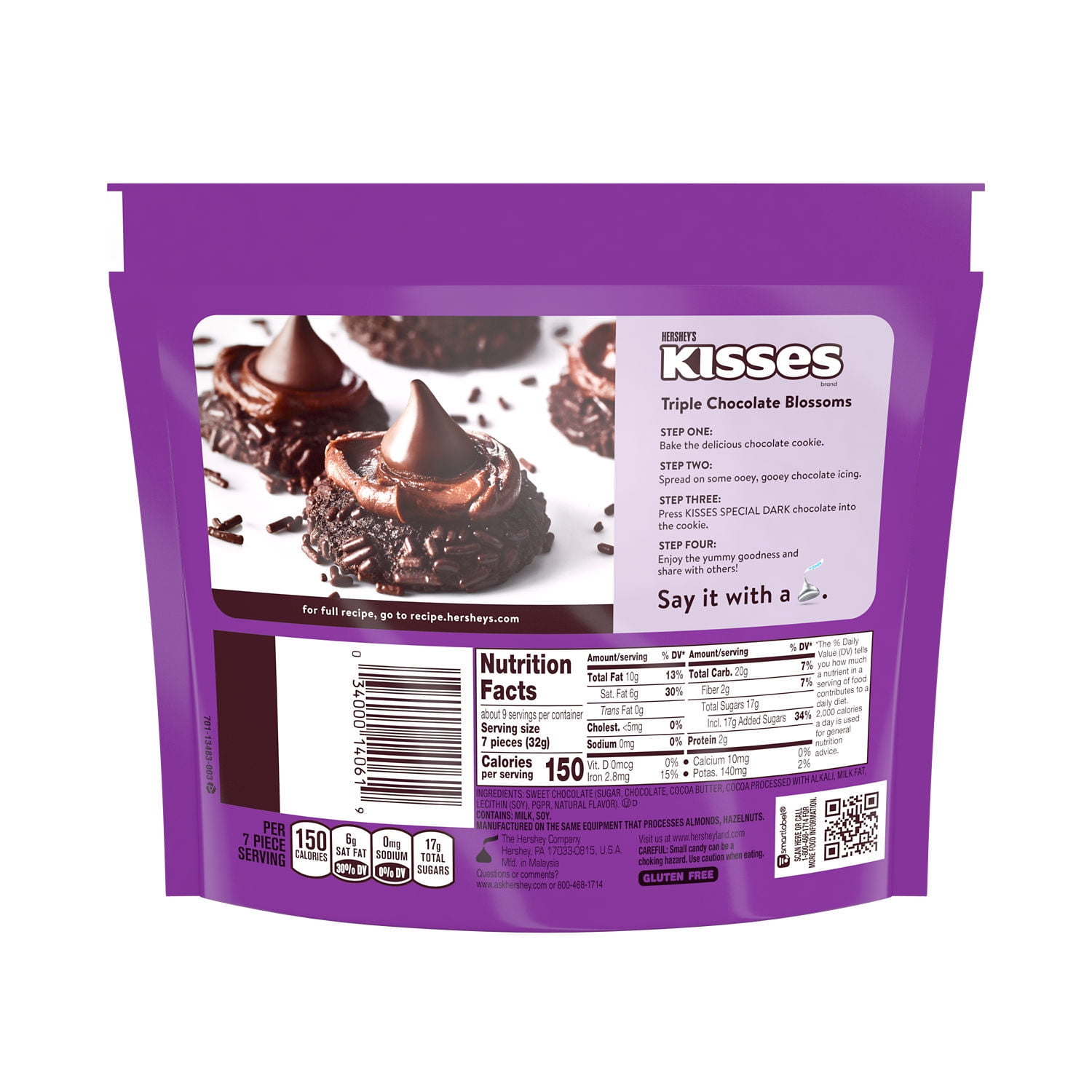 Hershey's Kisses SPECIAL DARK Chocolate Share Pack - 10 oz