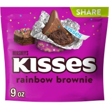 Hershey's Rainbow Brownie Flavored Kisses Share Pack, 9 oz