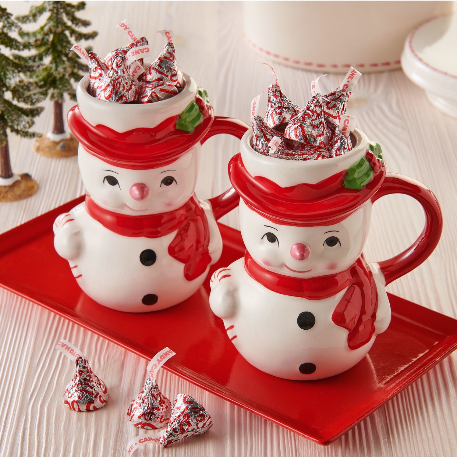 Hershey's Kisses Candy Cane Christmas Candy, 9 oz Bag