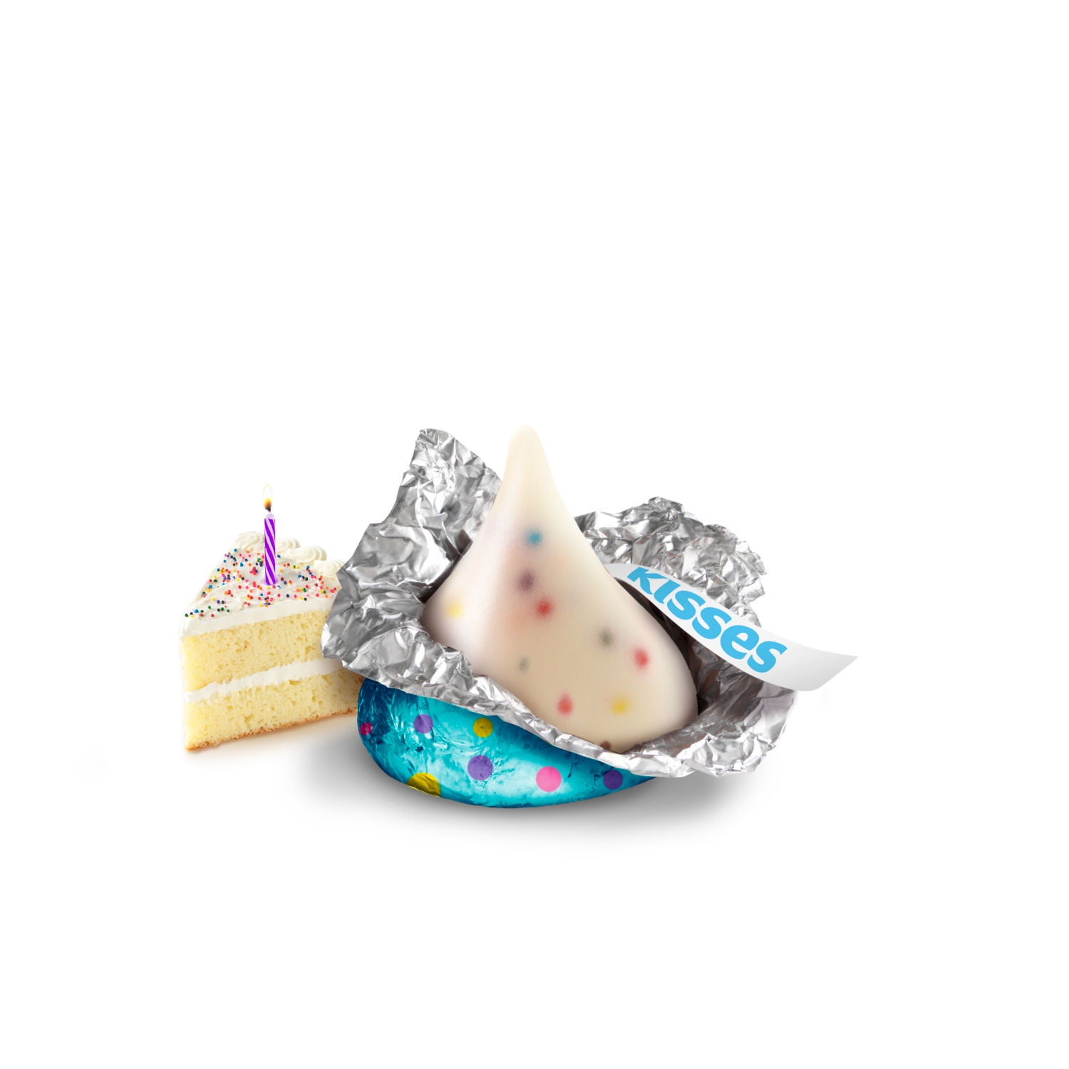 Hershey's Kisses Birthday Cake Candy, Share Pack 10 oz