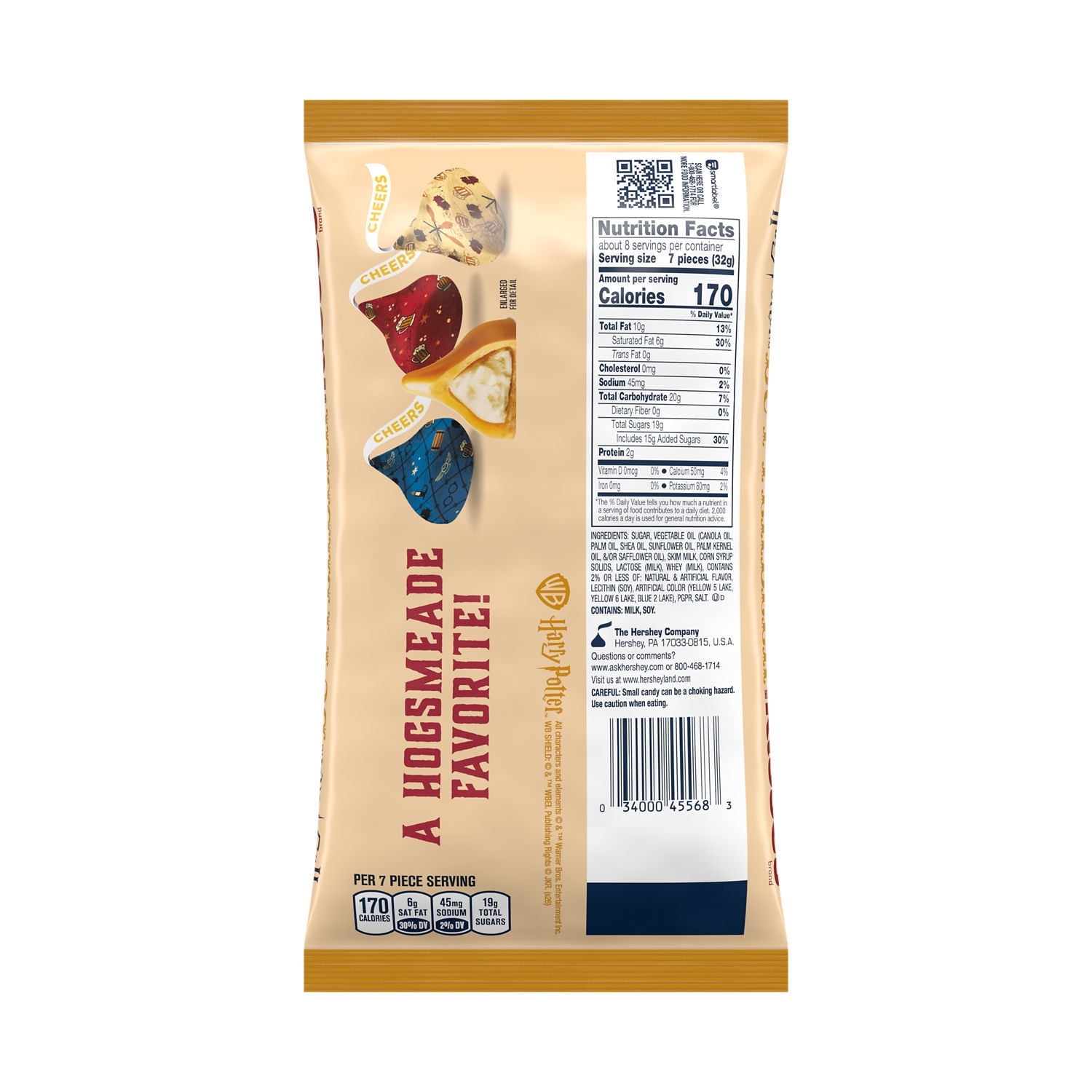 Hershey's Kisses Butterbeer Flavored 9 oz Bag - 2 Pack