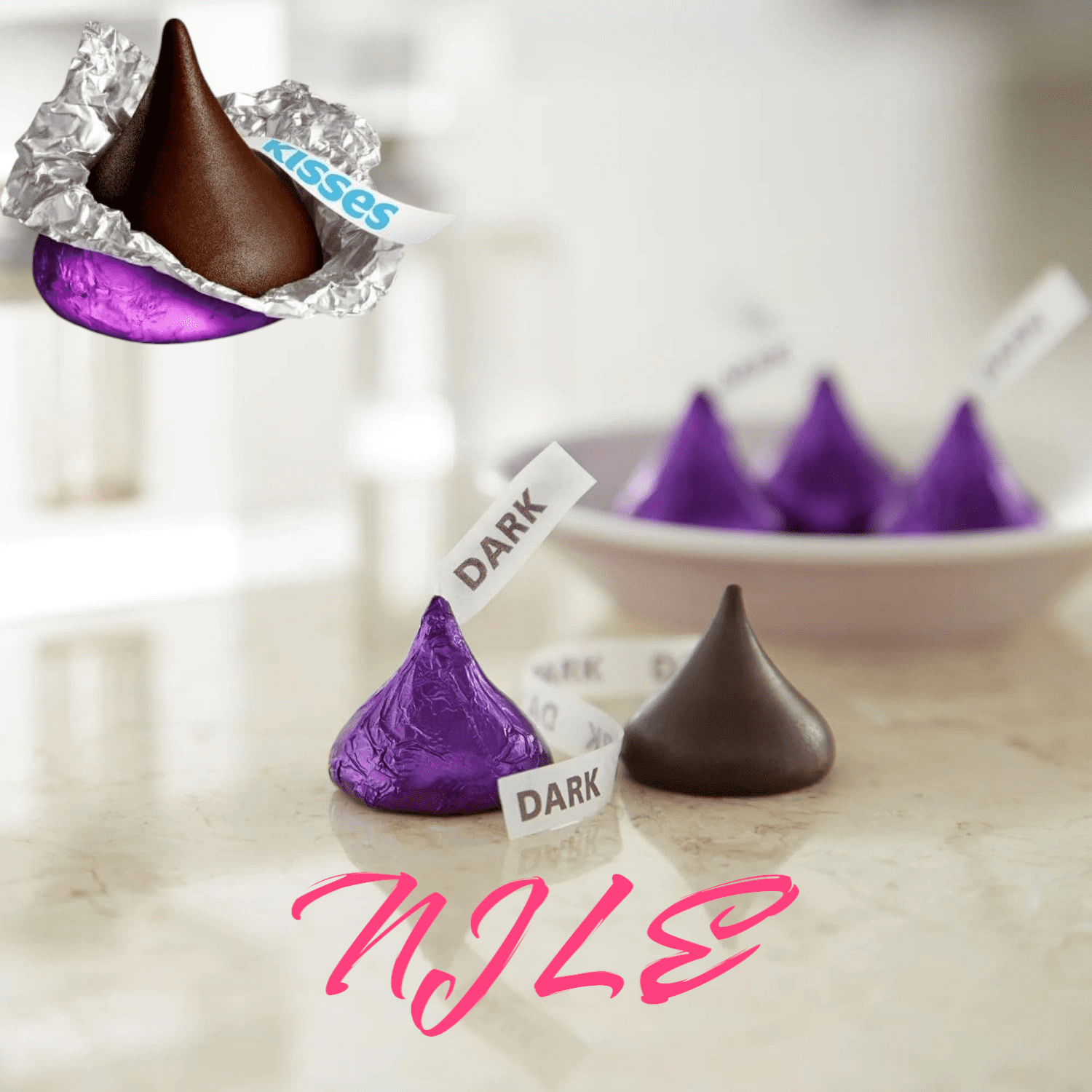 Hershey's Kisses Special Dark Mildly Sweet Chocolate Candy, Individually Wrapped, Bulk Pack - 2 lb