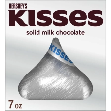 Hershey's Kisses Solid Milk Chocolate Candy Gift Box, 7 oz - Delicious Treat