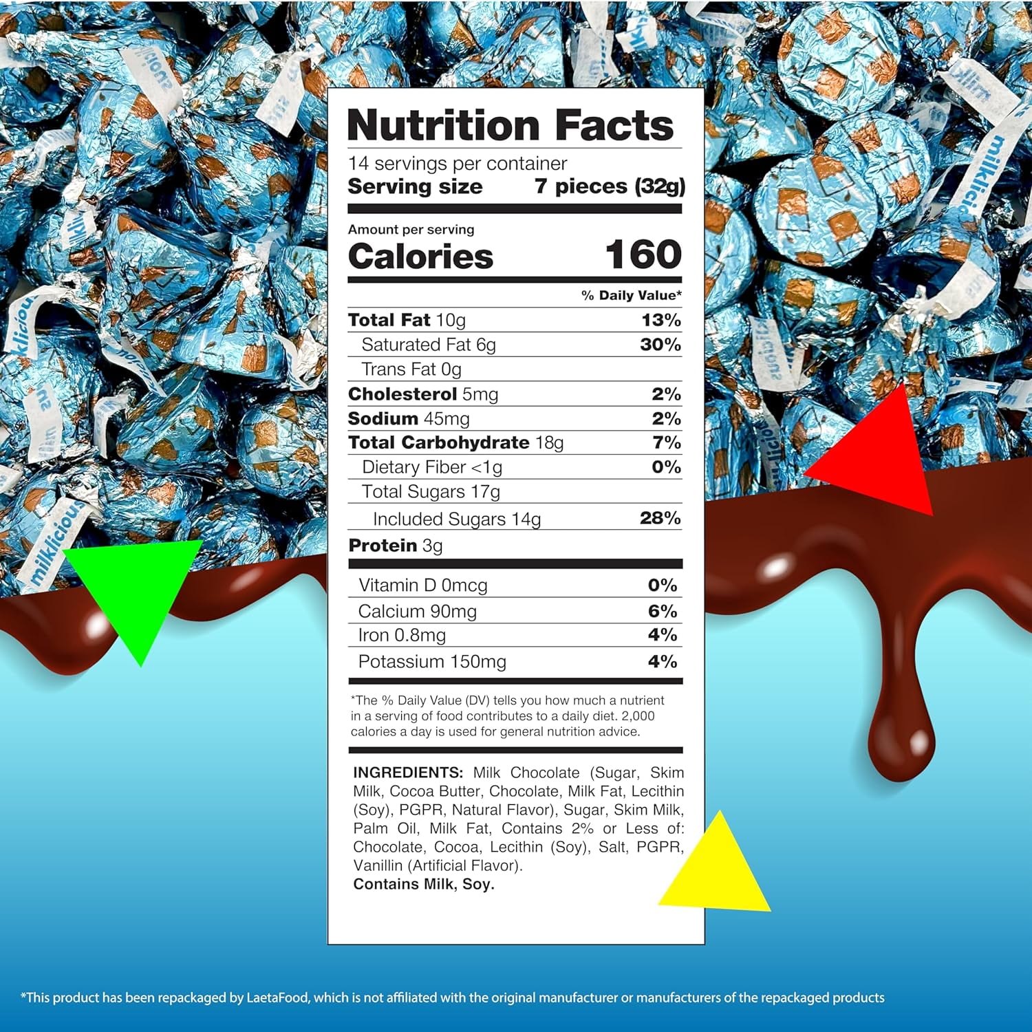 Hershey's Kisses Milk Chocolate 2lb Bag - Approx. 200 Pieces