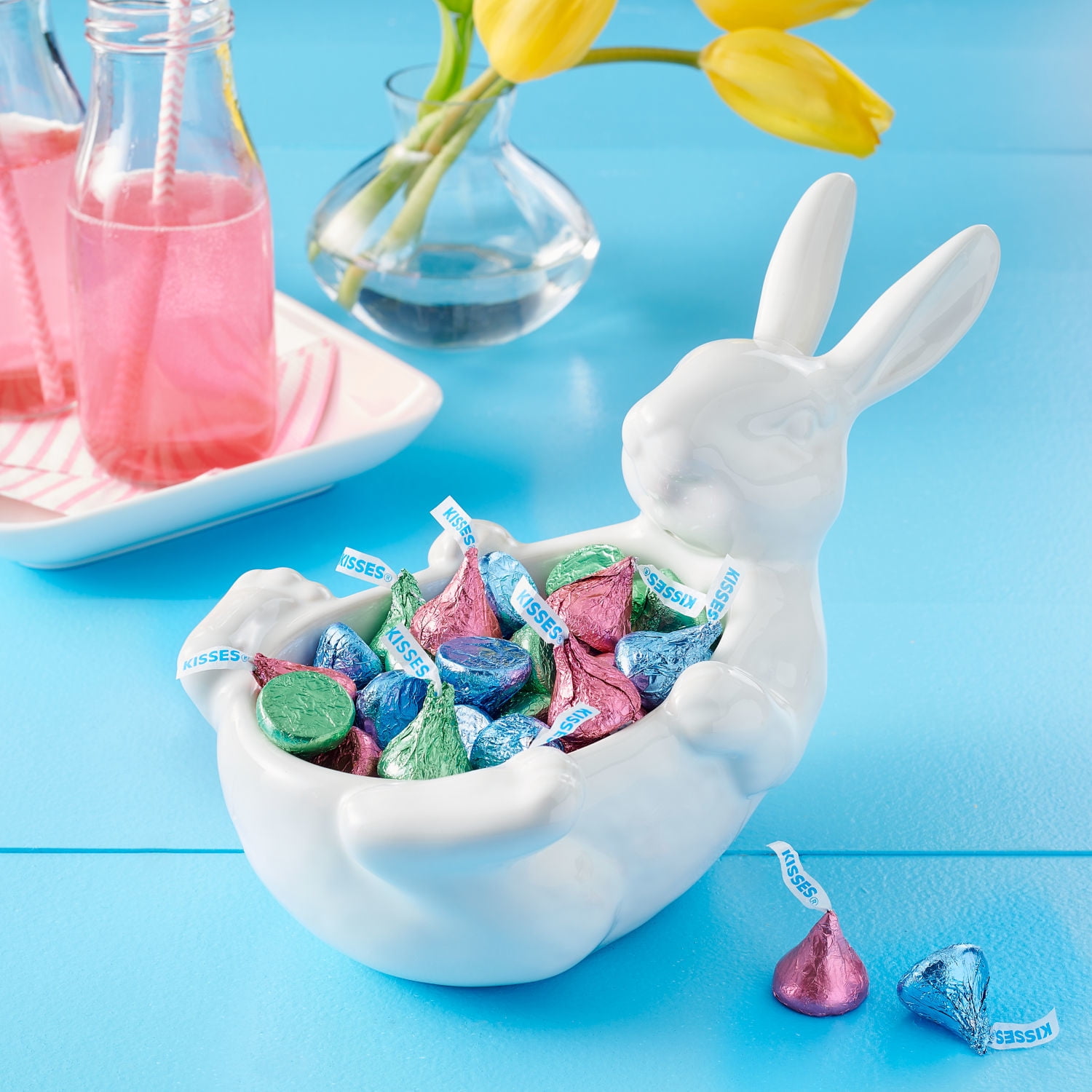 Hershey's Kisses Milk Chocolate Easter Candy, 10.1 oz Bag