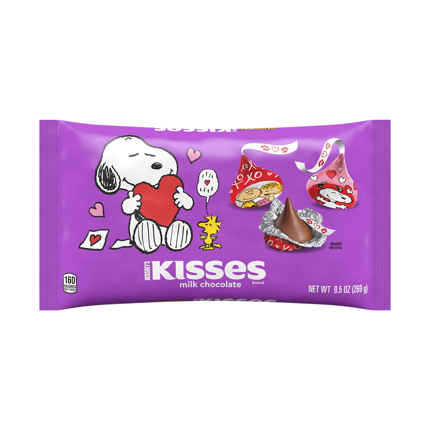 Hershey's Snoopy™ and Friends Valentine's Hershey's Kisses Milk Chocolate Candy, 9.5 oz Bag