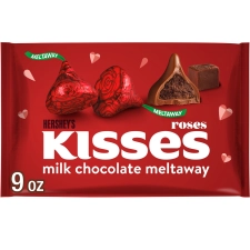 Hershey's Kisses Milk Chocolate Valentine's Candy, 9 oz Bag - Meltaway Delight