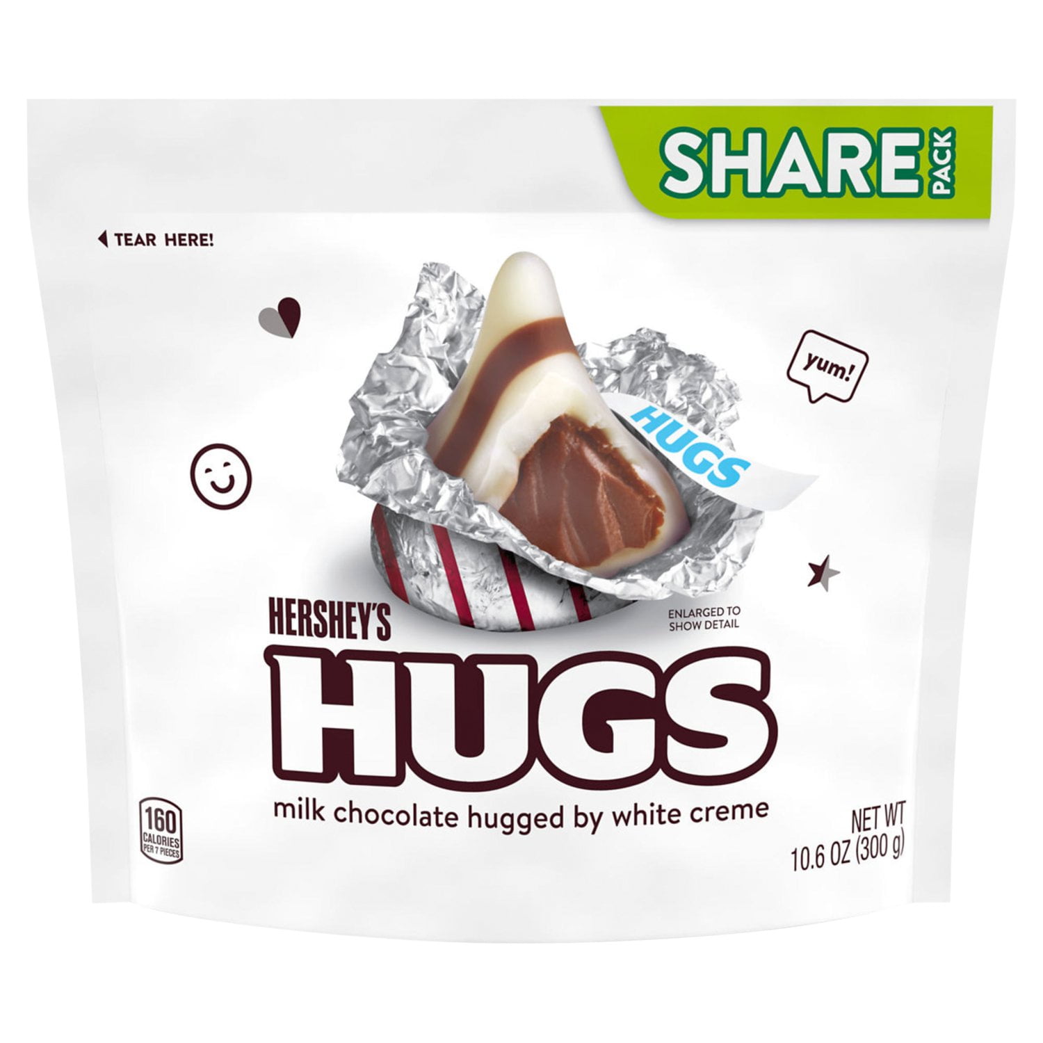 Hershey's Hugs and Kisses Chocolate Candy 10.6 oz - Delicious Treat for Any Occasion