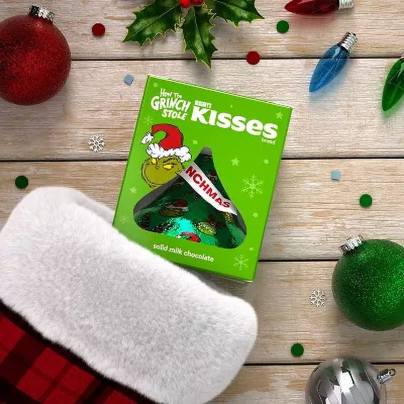 Hershey's KISSES Christmas Grinch Milk Chocolate Candy - 1.45oz, Pack of 2