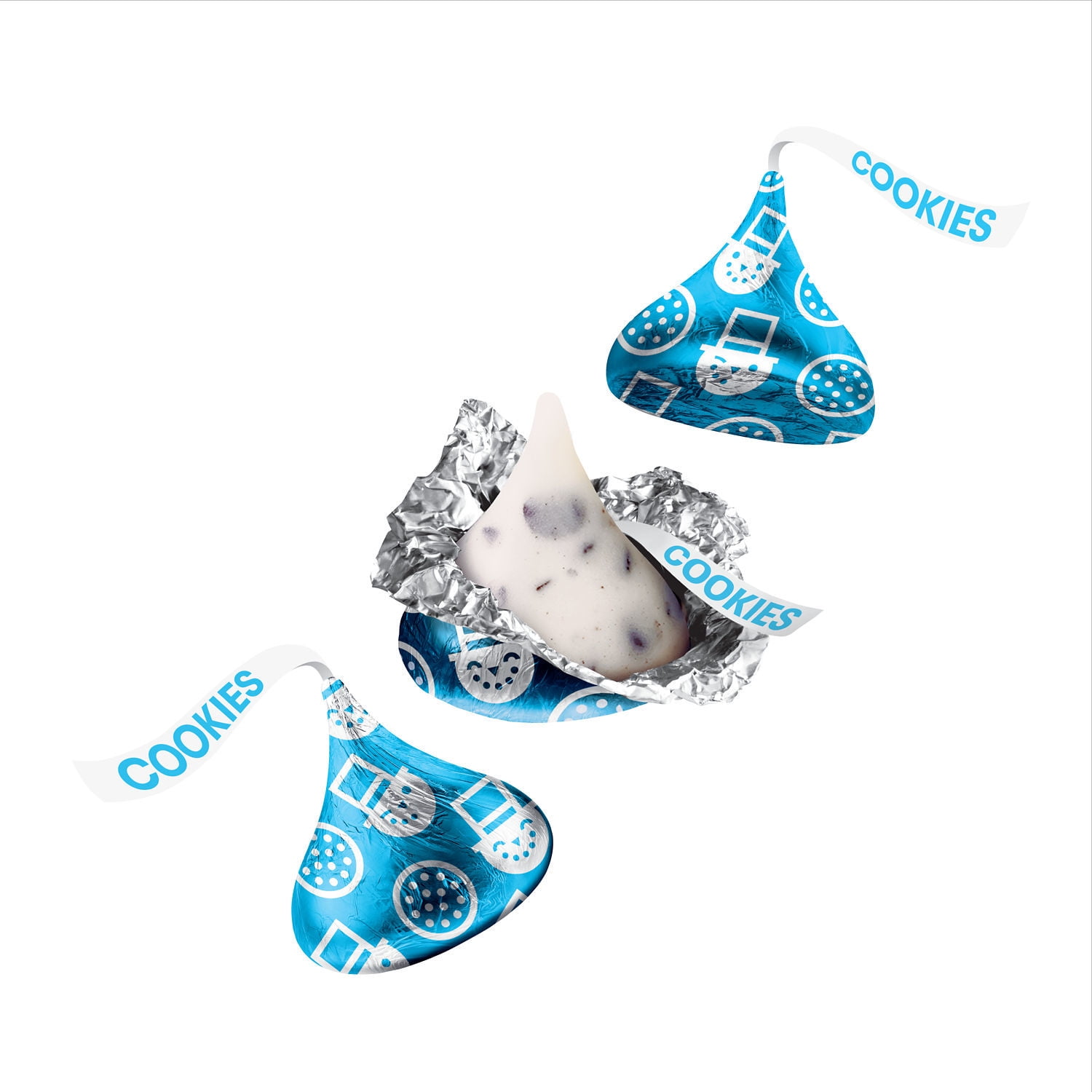 Hershey's Kisses Cookies 'n' Creme Christmas Candy 9 oz Bag