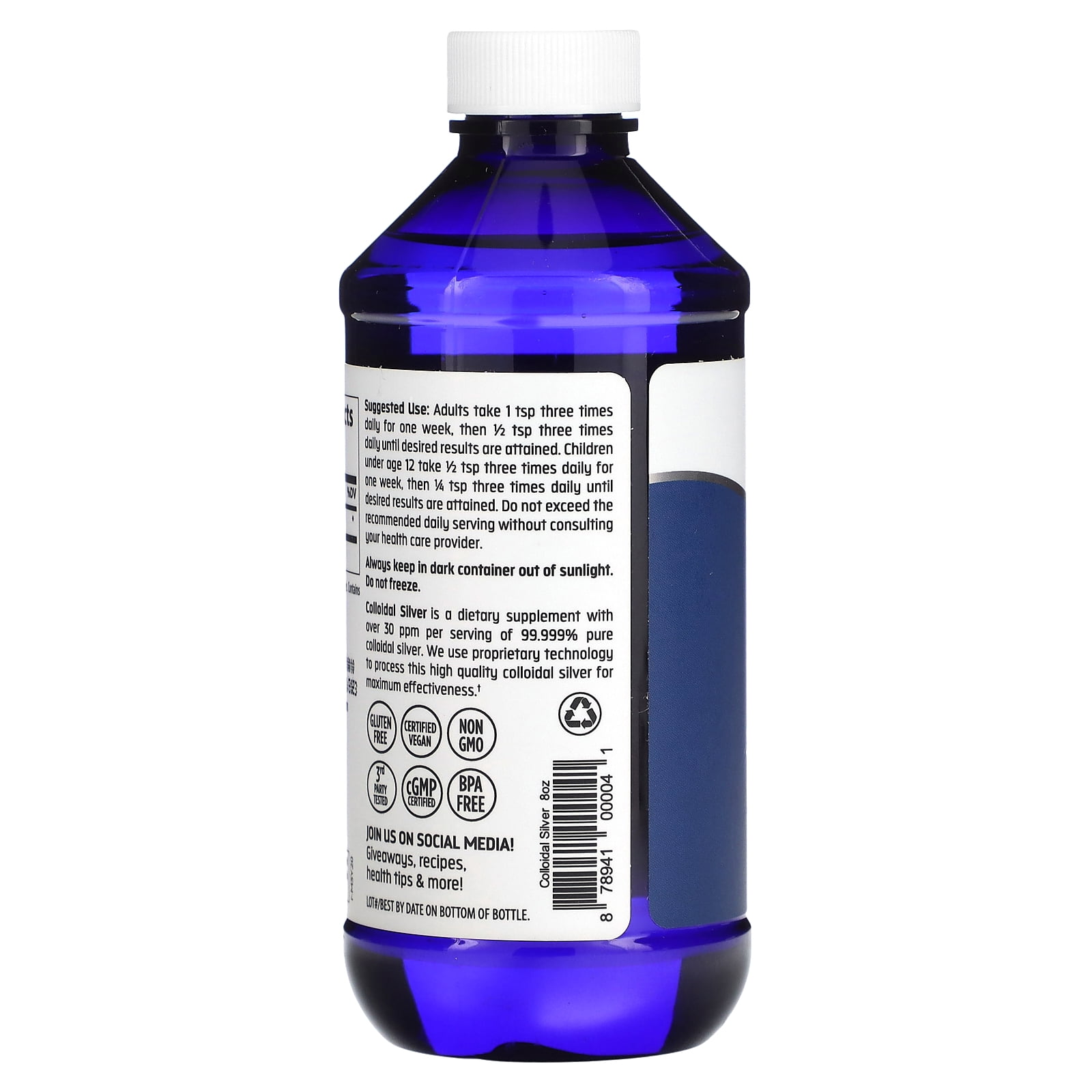 Trace Minerals Research 30 ppm Colloidal Silver - 8 oz