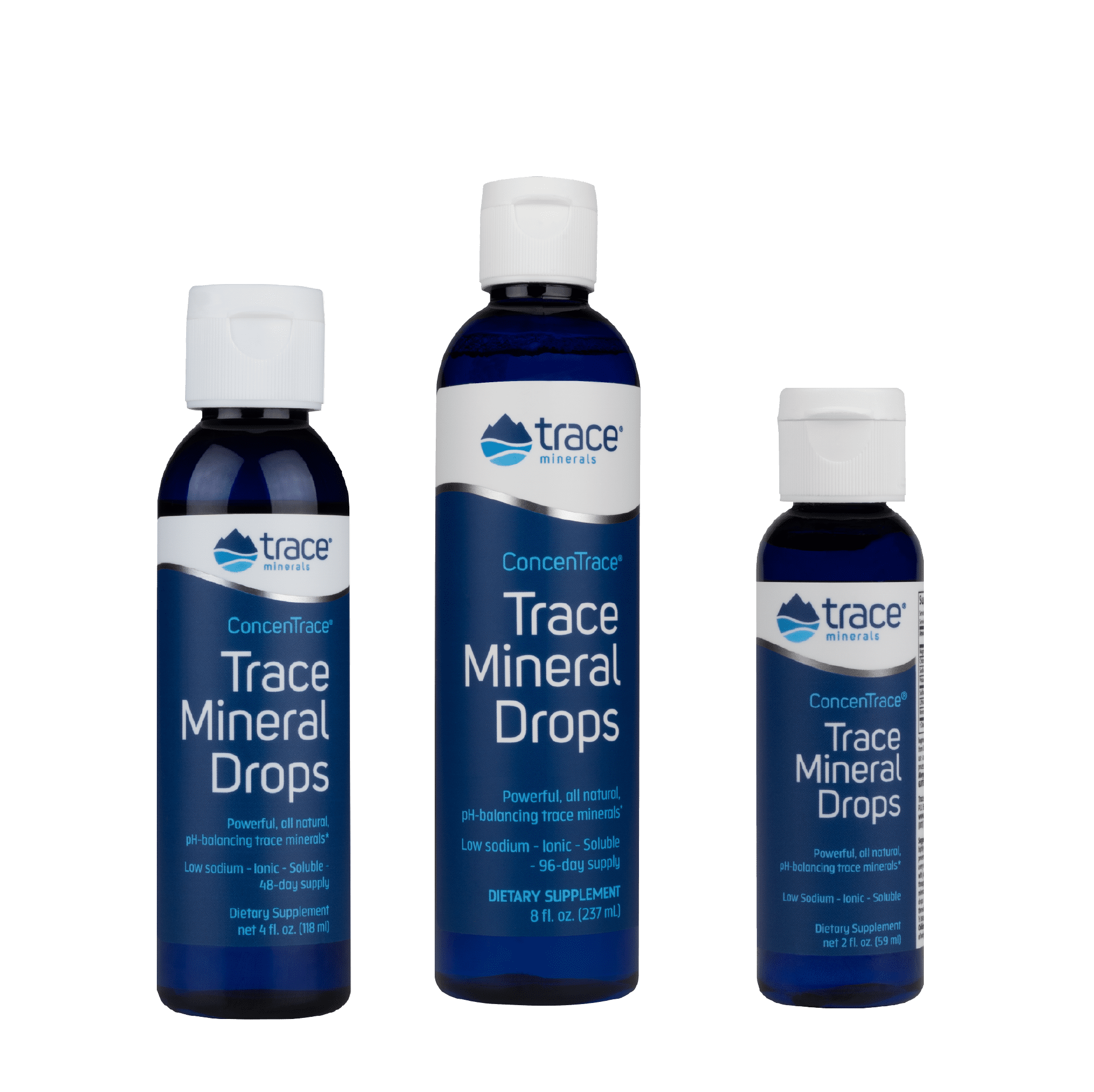 Trace Minerals Concentrace pH Balancing Trace Mineral Drops, Daily Magnesium & Potassium Supplement | Gluten-Free