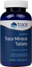 Trace Minerals ConcenTrace Tablets | Full Spectrum Ionic Minerals Supplement | Magnesium, Chloride, Potassium | Energy & Hydration Boost | 300 Tablets
