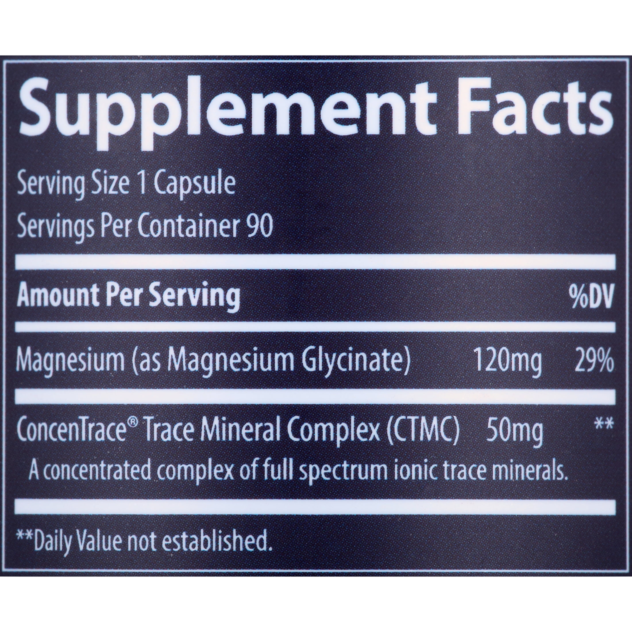 Trace Minerals Magnesium Glycinate Capsules - 90 Count