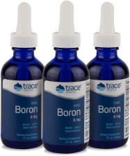 Trace Minerals Liquid Ionic Boron 6mg - Supports Bone, Brain & Joints - 144 Servings, 2 fl oz (3 Pack)