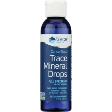 Trace Minerals ConcenTrace Drops | Full Spectrum Ionic Minerals | Liquid Magnesium, Chloride, Potassium | Energy & Hydration | 48-Day Supply, 4 fl oz