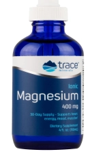 Trace Minerals Ionic Magnesium 400mg Liquid Supplement | Essential Body Functions Support | 4 fl oz