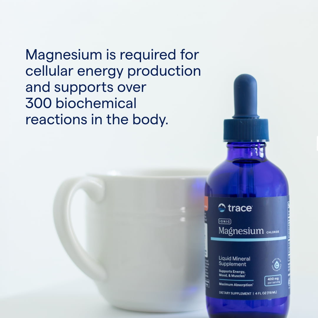 Trace Minerals Liquid Ionic Magnesium 400mg | Trace Minerals | 2 fl oz - Pack of 1 | 32 Servings