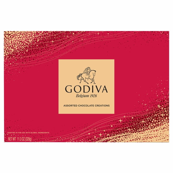 Godiva Assorted Chocolate Box 11.3 oz - Premium Belgian Chocolates