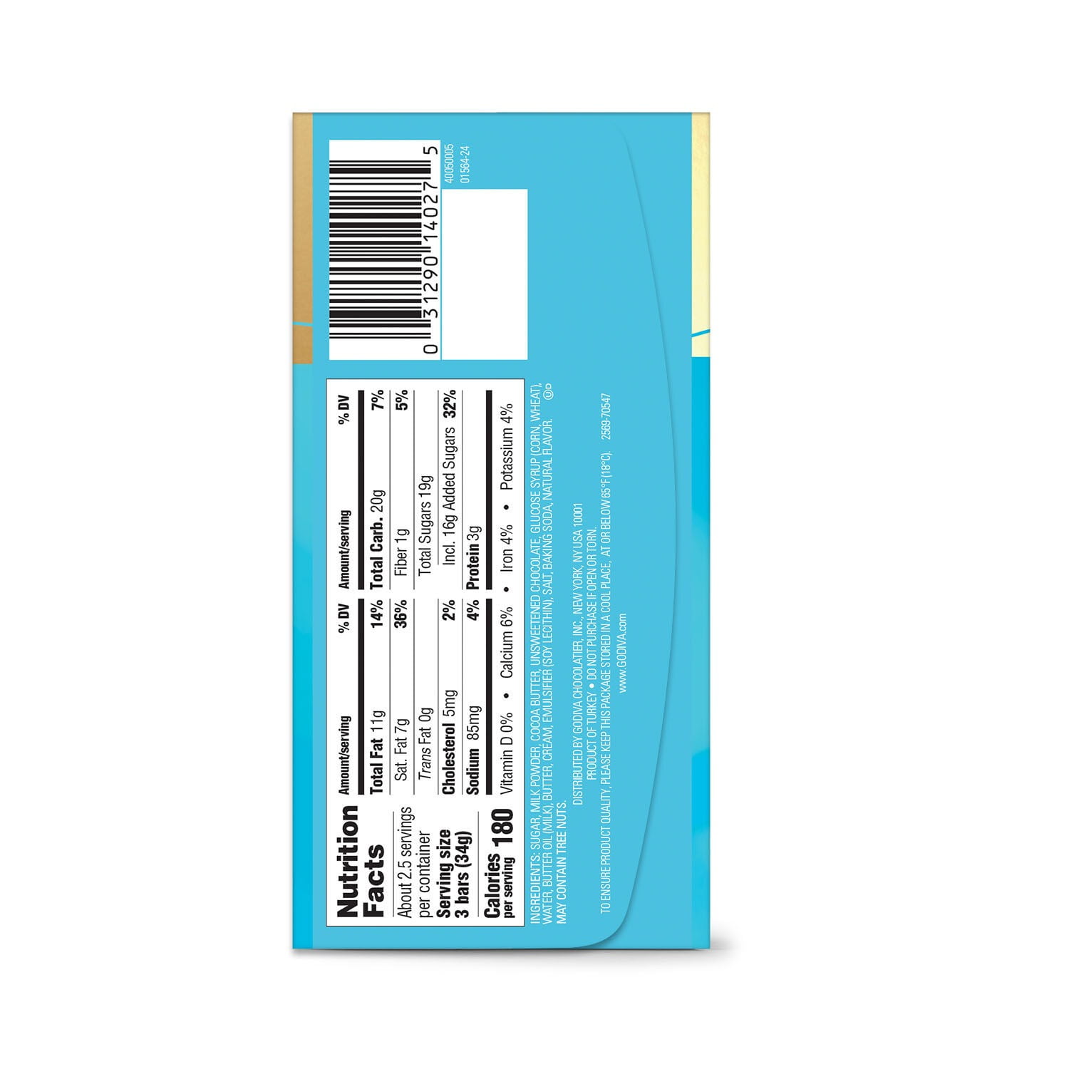 Godiva Salted Caramel Milk Chocolate 8-Count, 3.1 oz - Winrock Store Exclusive