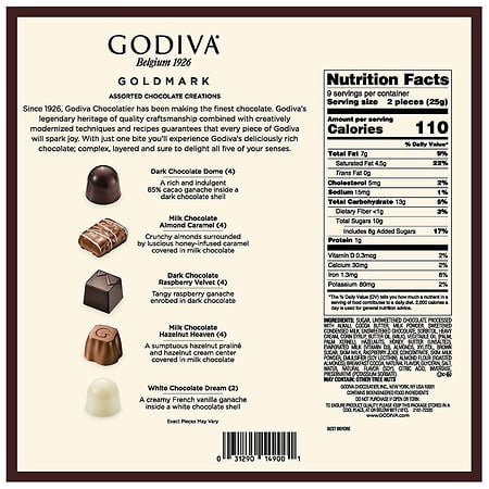 Godiva Goldmark Assorted Chocolate Gift Box - 7.7oz