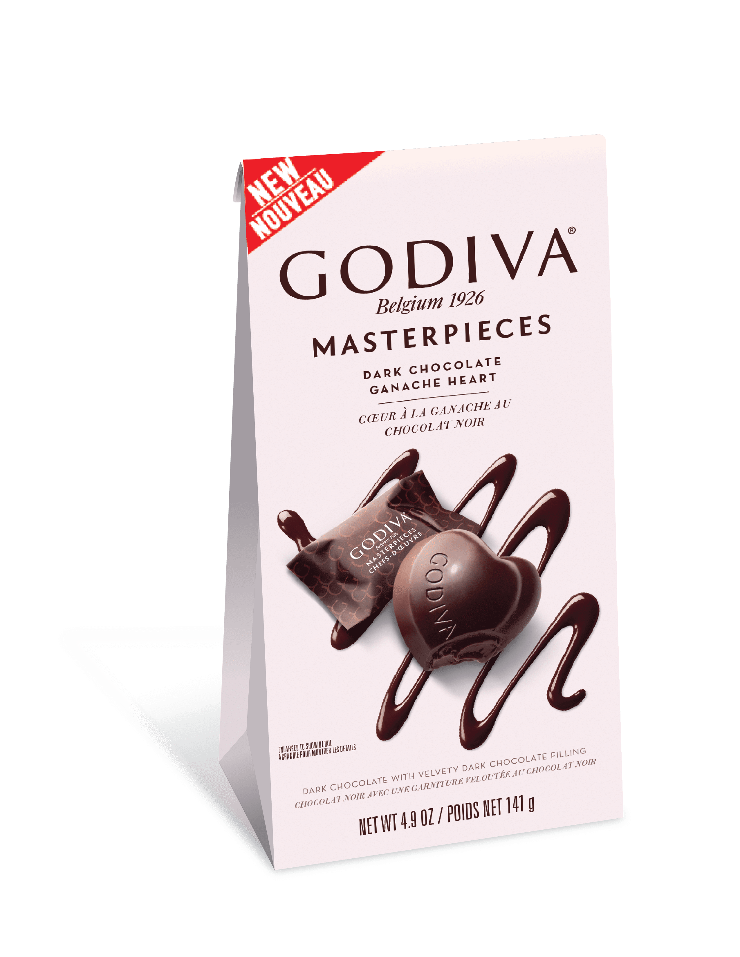 Godiva Dark Heart Masterpiece Bag - 4.9 Oz: Indulgent Chocolate Treat
