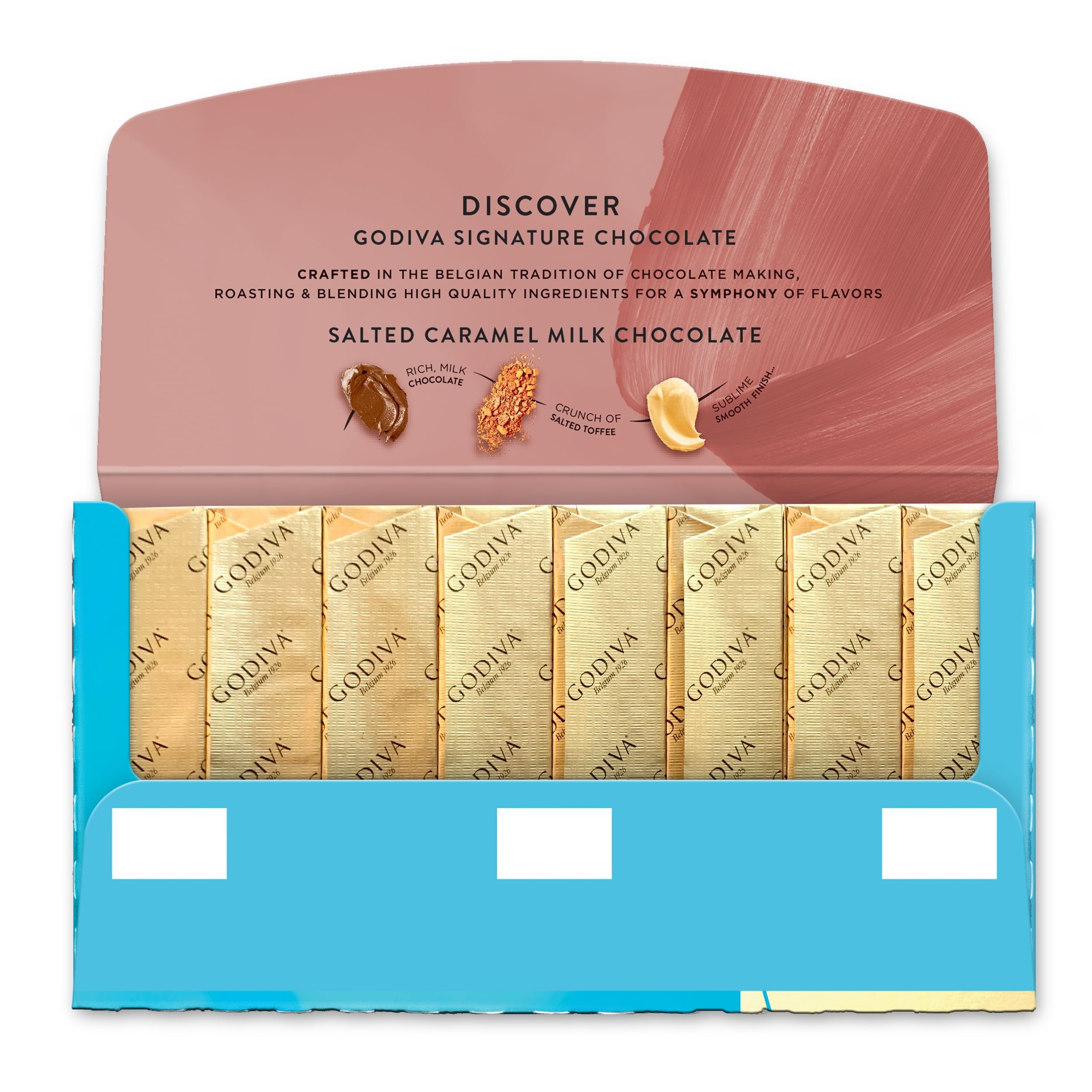 Godiva Salted Caramel Milk Chocolate Mini Bars, 8-Pack, 3.1 oz