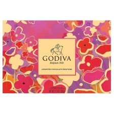 Godiva Spring Box Chocolate Assortment - 27 Pieces (11.3 oz) with Milk, Soy, Tree Nuts