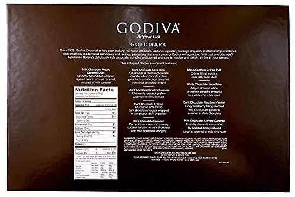 Godiva Belgium Goldmark Assorted Chocolate, 11.3 oz - 26 Pieces