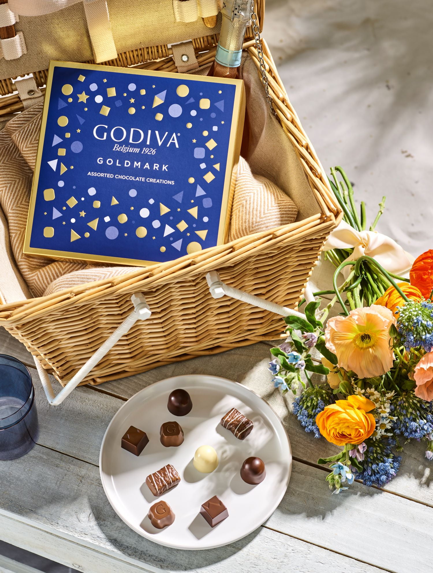 Godiva Goldmark Assorted Chocolate Snack Bites, 3.8 oz, 9 Pieces in Box